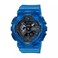 Наручные часы CASIO Baby-G BA-110CR-2A, синий, бесцветный