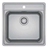 Мойка Franke Best, Серия BELL, BCX 610-51 TL, 510 x 510 mm, чаша 445 x 380 x 200 mm, монтаж сверху, скрытый перелив, крепления FastFix