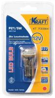 Светодиодная лампа P21/5W (BAY15d) 12/24v Red 12 LEDs (1 шт. Блистер)