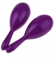 Маракас однотонный, набор 2 шт., цвет фиолетовый