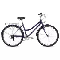 Велосипед FORWARD TALICA 28 2.0 (28" 7 ск. рост 19") 2020-2021, темно-синий/сиреневый, RBKW1C187007