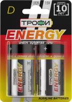 Батарейки Трофи LR20-2BL ENERGY POWER Alkaline (12/96/3456)