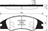 Колодки передние, SP1167 Sangsin Brake SP-1167