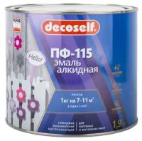 Декоселф эмаль ПФ-115 бежевая (1,9кг) / DECOSELF эмаль ПФ-115 бежевая (1,9кг)