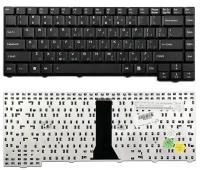 Клавиатура для ноутбука Asus F3, PRO31, X52 Series. (24pin). Плоский Enter. Черная без рамки. PN: 04GNI11KRU40