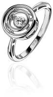 Кольцо Эстет, серебро, 925 проба, фианит, размер 16.5