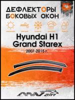 Дефлекторы окон Hyundai Н1 Grand Starex 2007-2015 г. / Ветровики на Хендай Гранд Старекс