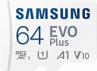 Карта памяти Samsung microSDXC EVO Plus Class10 UHS-I U1 (130MB/s) 64GB + ADP (APC)