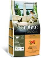 Pronature Holistic Adult Беззерновой сухой корм для взрослых кошек (с уткой и апельсином), 2,72 кг