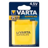 Батарейка 4.5V плоская солевая Varta Superlife 3R12 в термопленке 1шт