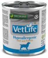 FARMINA вет.корма Консервы для собак гипоаллергенные VET LIFE рыба с картофелем 10855 | Vet Life Hypoallergenic 0,3 кг 41127 (2 шт)