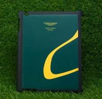 Чехол-накладка кожаный Aston Martin для Apple iPad 2/3/4, зеленый