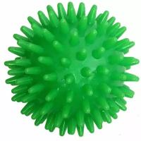 Мяч массажный полутвердый ПВХ 7см, зеленый