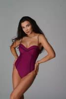 Купальник METAMORFOSI SWIMWEAR FIRA, размер S, черный, бордовый