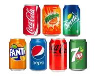 Большой набор напитков Fanta, Pepsi, Coca-Cola, Coca-Cola Zero, Sprite, 7UP, Mirinda (Афганистан), ( 7 банок по 0.3 л)