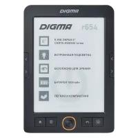 Электронная книга Digma R654 6" E-Ink Carta 800x600 600MHz/4Gb/microSDHC/подсветка дисплея, графит