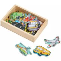 Игровой набор Melissa & Doug Wooden Vehicles Magnets 8588