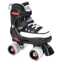 Раздвижные роликовые коньки HUDORA Rollschuh Roller Skate 22031 р. 32 – 35, черный/белый