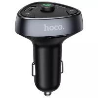 ФМ трансмиттер Hoco E51 Road treasure car BT FM transmitter Черный