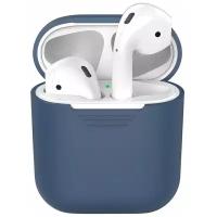 Силиконовый чехол Deppa для Apple AirPods Синий арт.47004