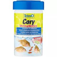 Корм для донных рыб Tetra Cory Shrimp Wafers 100мл двухцветные пластинки