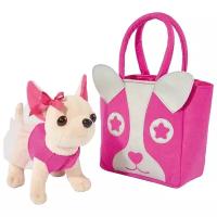 Мягкая игрушка Simba Chi chi love Чихуахуа с розовой сумкой 20 см