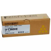 Картридж Ricoh SP C360HE Yellow, 5000 стр, желтый