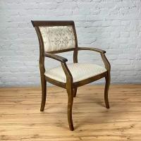 Кресло "Венеция-3" обитое тканью 116-114 (тон дерева- 6м)