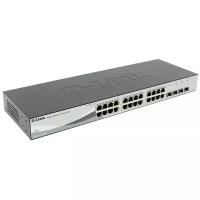 Коммутатор D-Link DGS-1210-28/C1A/F1A/F1B Настраиваемый коммутатор WebSmart с 24 портами 10/100/1000Base-T и 4 комбо-портами 100/1000Base-T/SFP