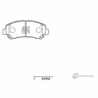 Колодки тормозные FR KASHIYAMA D1312