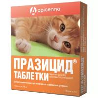 Apicenna Празицид таблетки для кошек, 6 таб