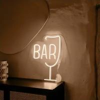 Неоновая вывеска Bar, 42х29 см