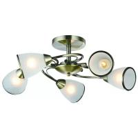 Люстра Arte Lamp Innocente A6056PL-5AB, E14, 300 Вт, кол-во ламп: 5 шт., цвет арматуры: бронзовый, цвет плафона: бронзовый