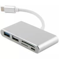 Адаптер Red Line Multiport Adapter Type-C 5-in-1 Lite Silver