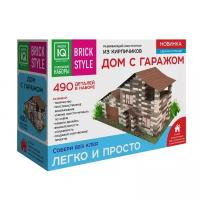 Конструктор из кирпичиков "BRICK STYLE" 03 Дом с гаражом 490 деталей 490 элемент. 1305, 1 шт. в заказе