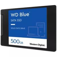 Твердотельный накопитель Western Digital WD BLUE 3D NAND SATA SSD 500 GB (WDS500G2B0A)