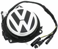 Камера заднего вида (AHD 1080p, 150 градусов) в значок логотипа Volkswagen Passat B6/B7/B8/CC, Polo, Golf 6/7, Beetle
