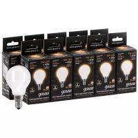 Светодиодная лампа Gauss LED Filament Globe OPAL E14 5W 2700K (упаковка 10 шт)