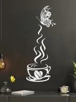 "Кофе на стене" - настенные наклейки для интерьера от бренда MISHEBU