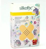 Пластырь бактерицидный с хлоргексидином телесный Silkofix/Силкофикс 1,9см х 7,2см Единорог 10шт