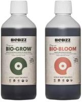 Набор удобрений BioBizz для роста и питания Bloom 500мл+Grow 500мл