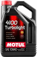 Масло моторное MOTUL 4100 Turbolight 10W40 Technosynt, 4л. (арт. 100355) MOTUL-4100-10W40-4L