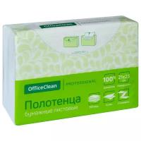 Полотенца бумажные лист. OfficeClean Professional(Z-сл), 2-слойные, 190л/пач, 21*23, белые