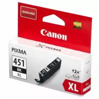 Картридж Canon тех. уп. CLI-451BK XL (6472B001), 450 стр, черный