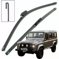 Дворники Land Rover Defender (1) 90, 110 Ленд Ровер Дефендер 5 дв рест 2007 2008 2009 2010 2011 2012 2013 2014 2015 2016 бескаркасные 350мм-350мм 2 шт