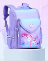 Школьный рюкзак для девочек 1-4 класса "Единорог",школьная сумка для младших классов