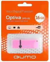 Флешка 16GB QUMO USB 2.0 Optiva 02 Pink, розовый корпус