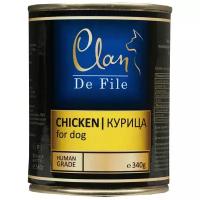 CLAN De File консервы для собак 340 г Курица x 1 шт