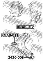 Сайлентблок переднего нижнего рычага, RNAB011 FEBEST RNAB-011