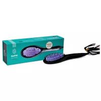 Выпрямитель для волос Dafni Ceramic Straightening Brush, черный, сиреневый